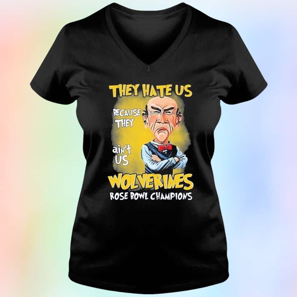 NCAA Michigan Wolverines T-Shirt They Hate Us Because They Ain’t Us NCAA Michigan Wolverines T-Shirt They Hate Us Because They Ain’t Us