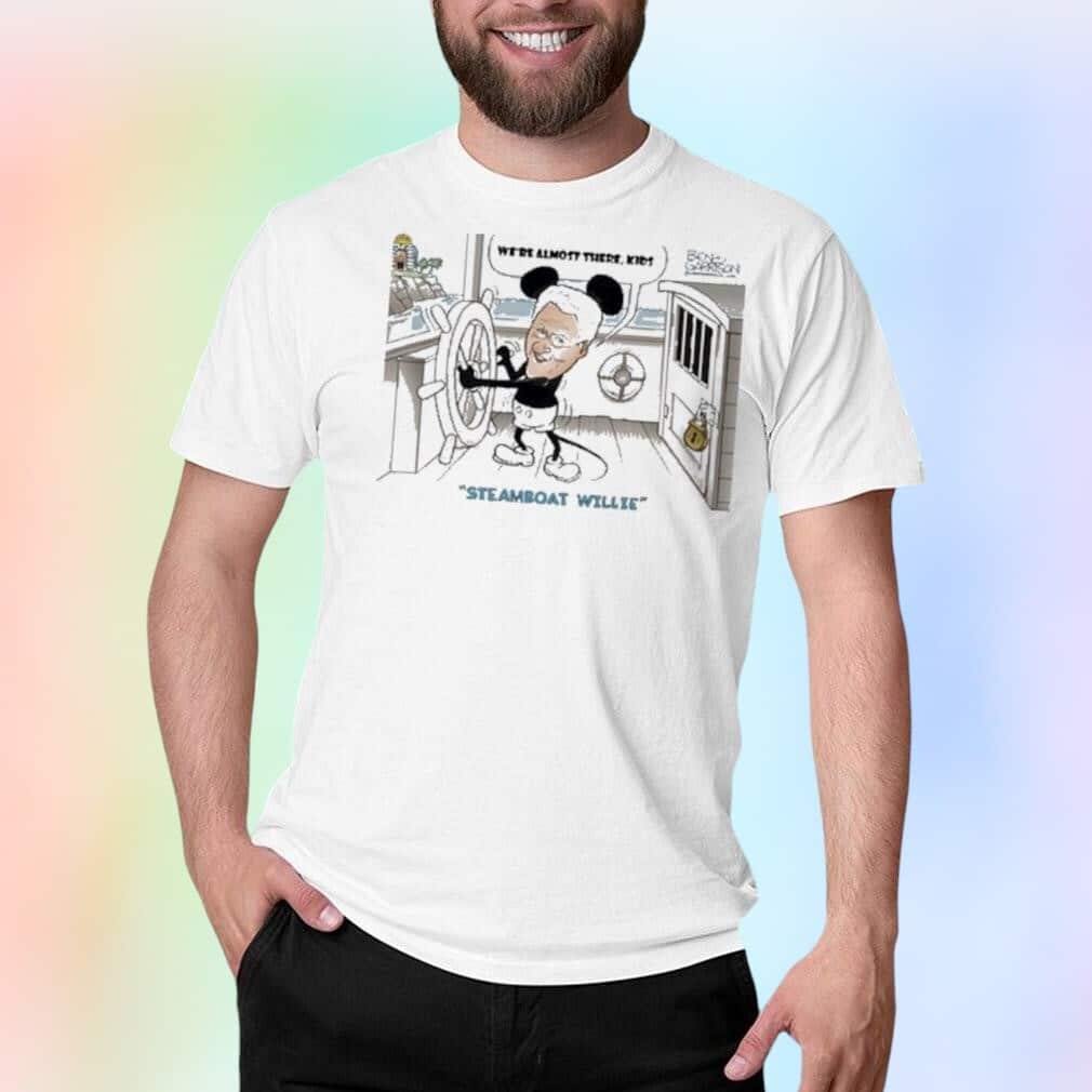 We’re Almost There Kids Steamboat Willie T-Shirt