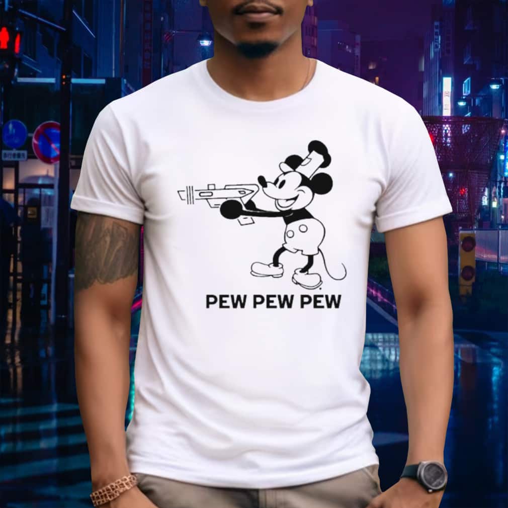 Funny Mickey Pew Pew Pew Steamboat Raygun T-Shirt Funny Mickey Pew Pew Pew Steamboat Raygun T-Shirt