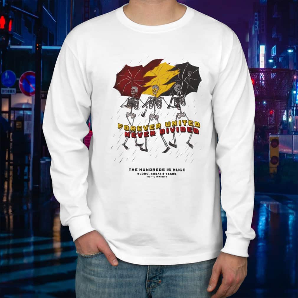 Skeleton Forever United Never Divided T-Shirt Skeleton Forever United Never Divided T-Shirt