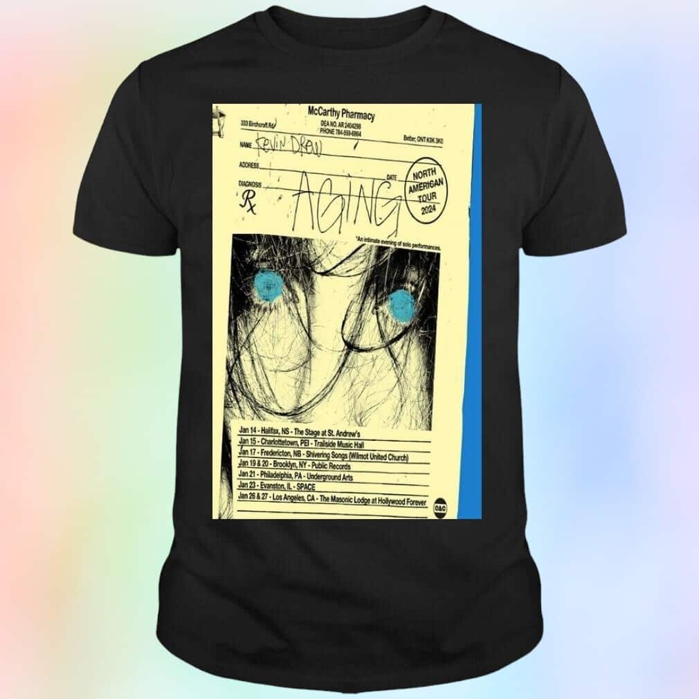 McCarthy Pharmacy Kevin Drew North American Tour T-Shirt McCarthy Pharmacy Kevin Drew North American Tour T-Shirt