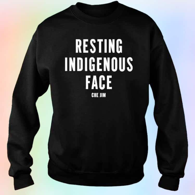 Resting Indigenous Face T-Shirt Resting Indigenous Face T-Shirt