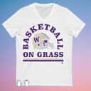 Washington Huskies Basketball On Grass T-Shirt Washington Huskies Basketball On Grass T-Shirt