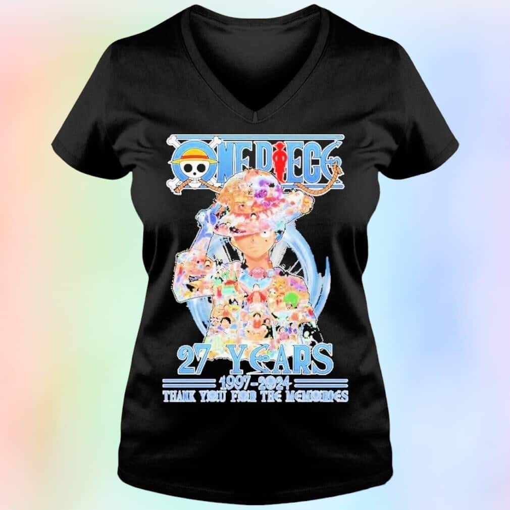One Piece 27 Years Of The Memories Luffy T-Shirt One Piece 27 Years Of The Memories Luffy T-Shirt