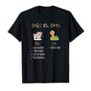 Cute Dogs Vs Cats T-Shirt Cute Dogs Vs Cats T-Shirt
