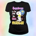 Michigan Wolverines T-Shirt Peanuts Snoopy Woodstock Michigan Wolverines T-Shirt Peanuts Snoopy Woodstock