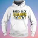 Michigan Wolverines T-Shirt Back To Back Champs Big Ten Champions Michigan Wolverines T-Shirt Back To Back Champs Big Ten Champions