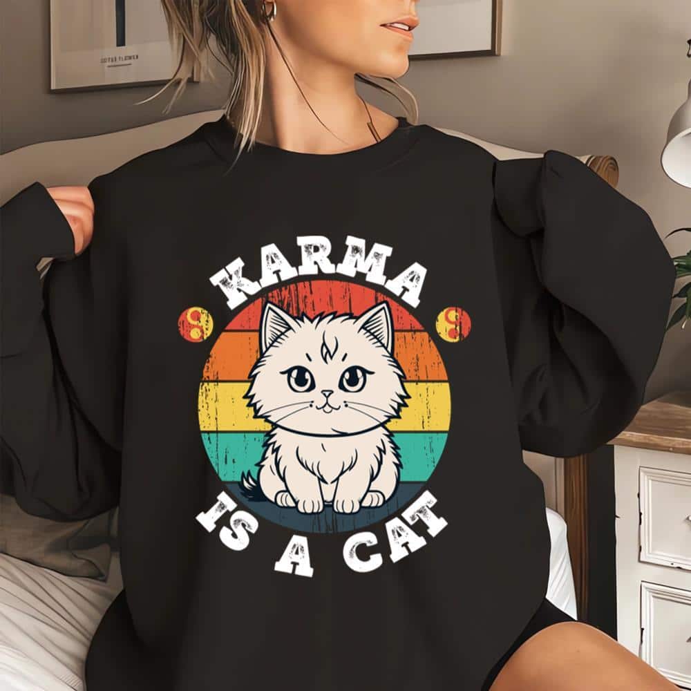 Cool Karma Is A Cat T-Shirt Cool Karma Is A Cat T-Shirt