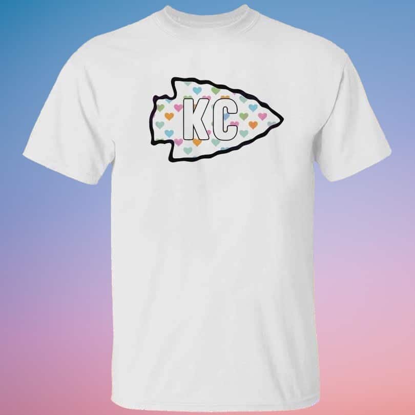 Kansas City Chiefs T-Shirt Valentines Day
