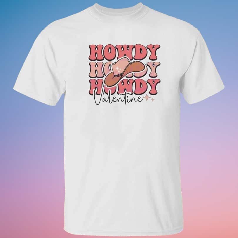 Howdy Valentine Cowboys T-Shirt Howdy Valentine Cowboys T-Shirt