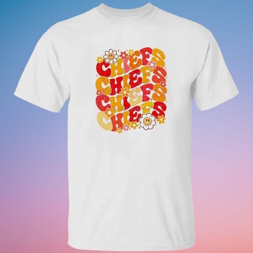 Chiefs Groovy Daisy Game T-Shirt Chiefs Groovy Daisy Game T-Shirt
