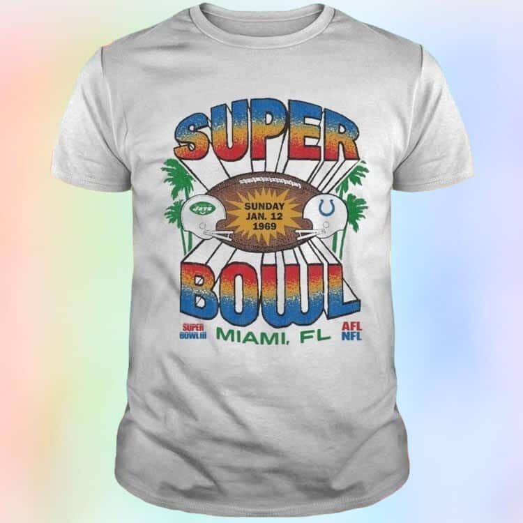 Super Bowl Iii New York Jets Vs Indianapolis Colts T-Shirt Super Bowl Iii New York Jets Vs Indianapolis Colts T-Shirt
