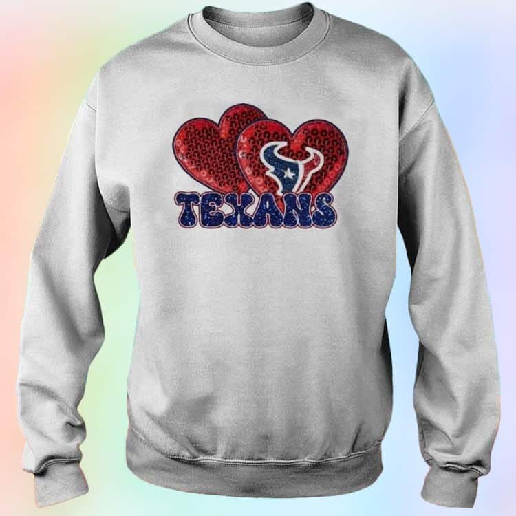 Houston Texans T-Shirt Hearts Houston Texans T-Shirt Hearts