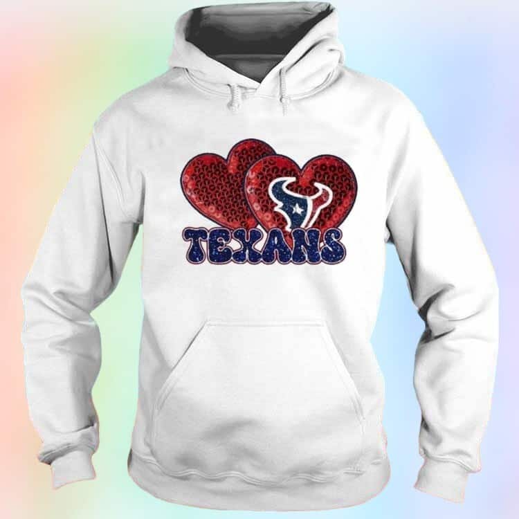 Houston Texans T-Shirt Hearts Houston Texans T-Shirt Hearts
