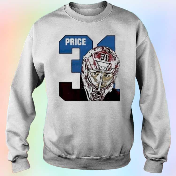 Carey Price Montreal Canadiens Ice Hockey Number 31 T-Shirt Carey Price Montreal Canadiens Ice Hockey Number 31 T-Shirt