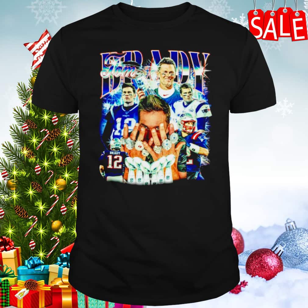 Tom Brady Super Bowl 7 Rings MVP T-Shirt Tom Brady Super Bowl 7 Rings MVP T-Shirt