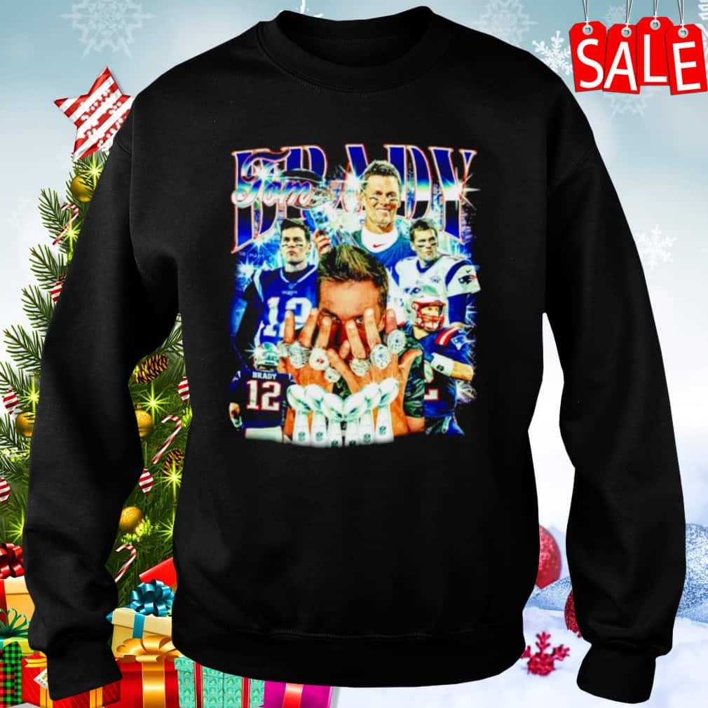 Tom Brady Super Bowl 7 Rings MVP T-Shirt Tom Brady Super Bowl 7 Rings MVP T-Shirt