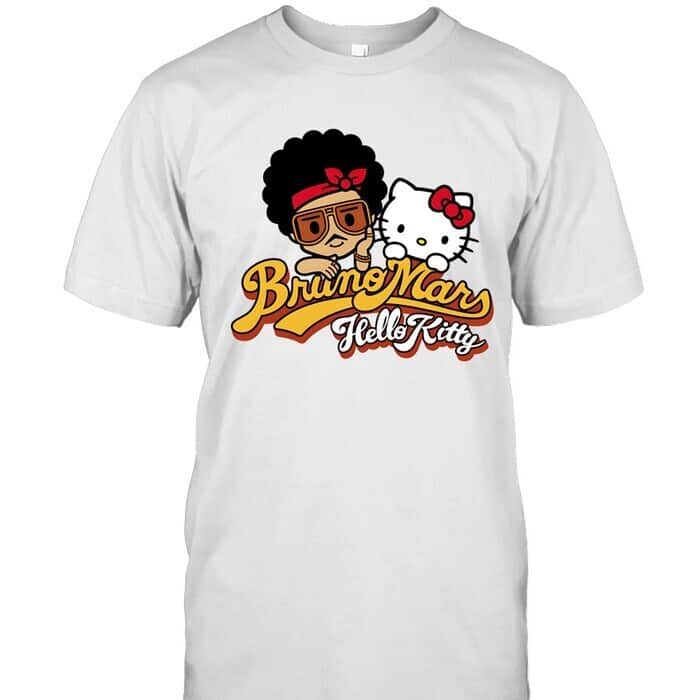 Cute Bruno Mars Hello Kitty T-Shirt Cute Bruno Mars Hello Kitty T-Shirt