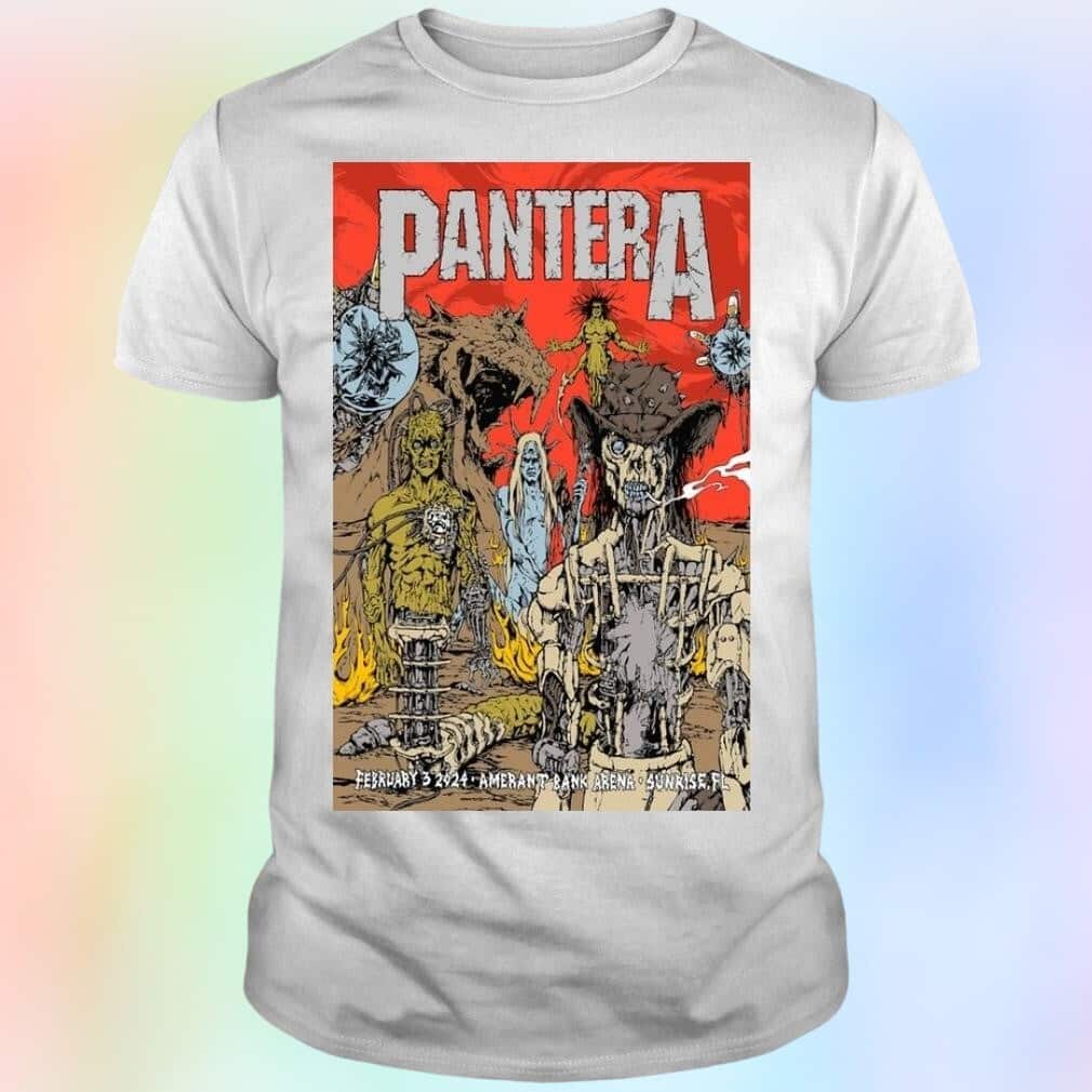 Vintage Pantera Tour Amerant Bank Arena T-Shirt
