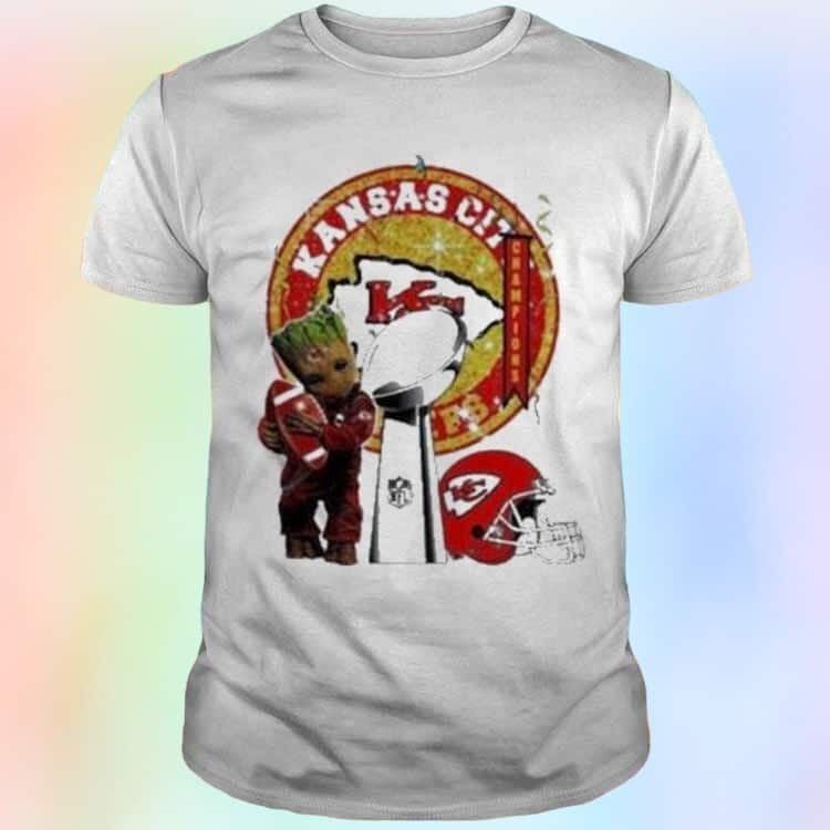 Groot Loves NFL Kansas City Chiefs T-Shirt