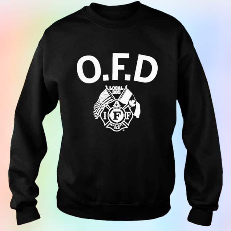 Omaha Fire Department Curved Logo T-Shirt