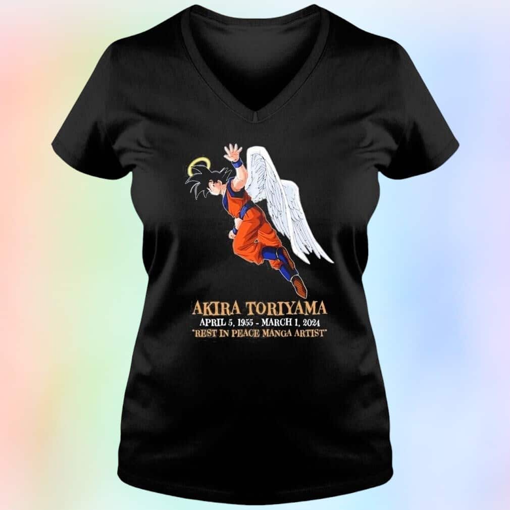 Son Goku Akira Toriyama T-Shirt 1955-2024 Rest In Peace Manga Artist Son Goku Akira Toriyama T-Shirt 1955-2024 Rest In Peace Manga Artist