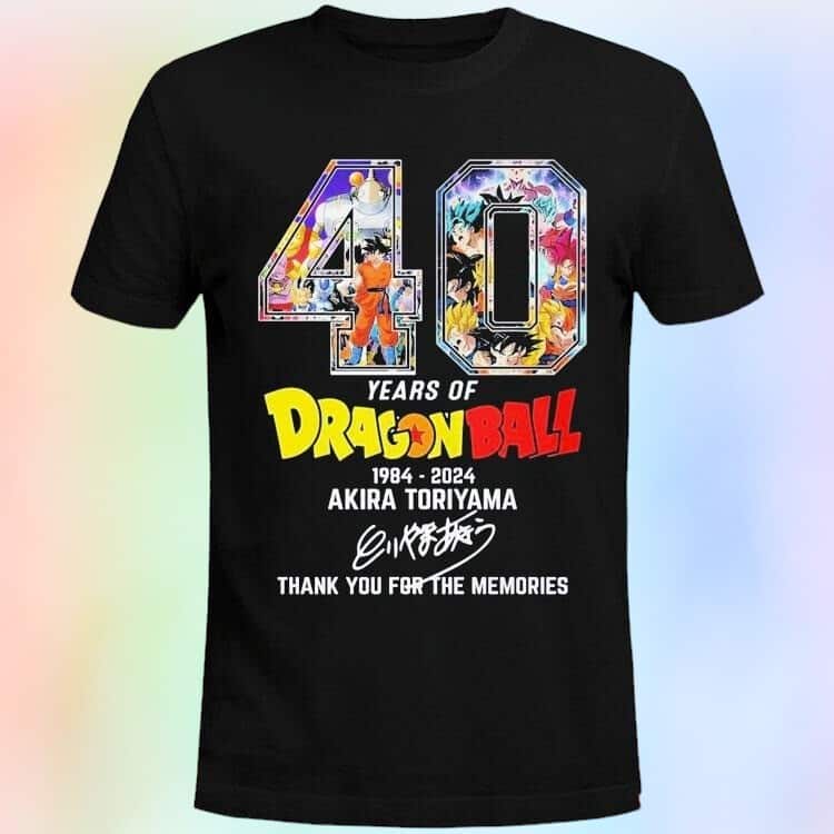 Akira Toriyama T-Shirt 40 Years Of Dragon Ball 1984-2024