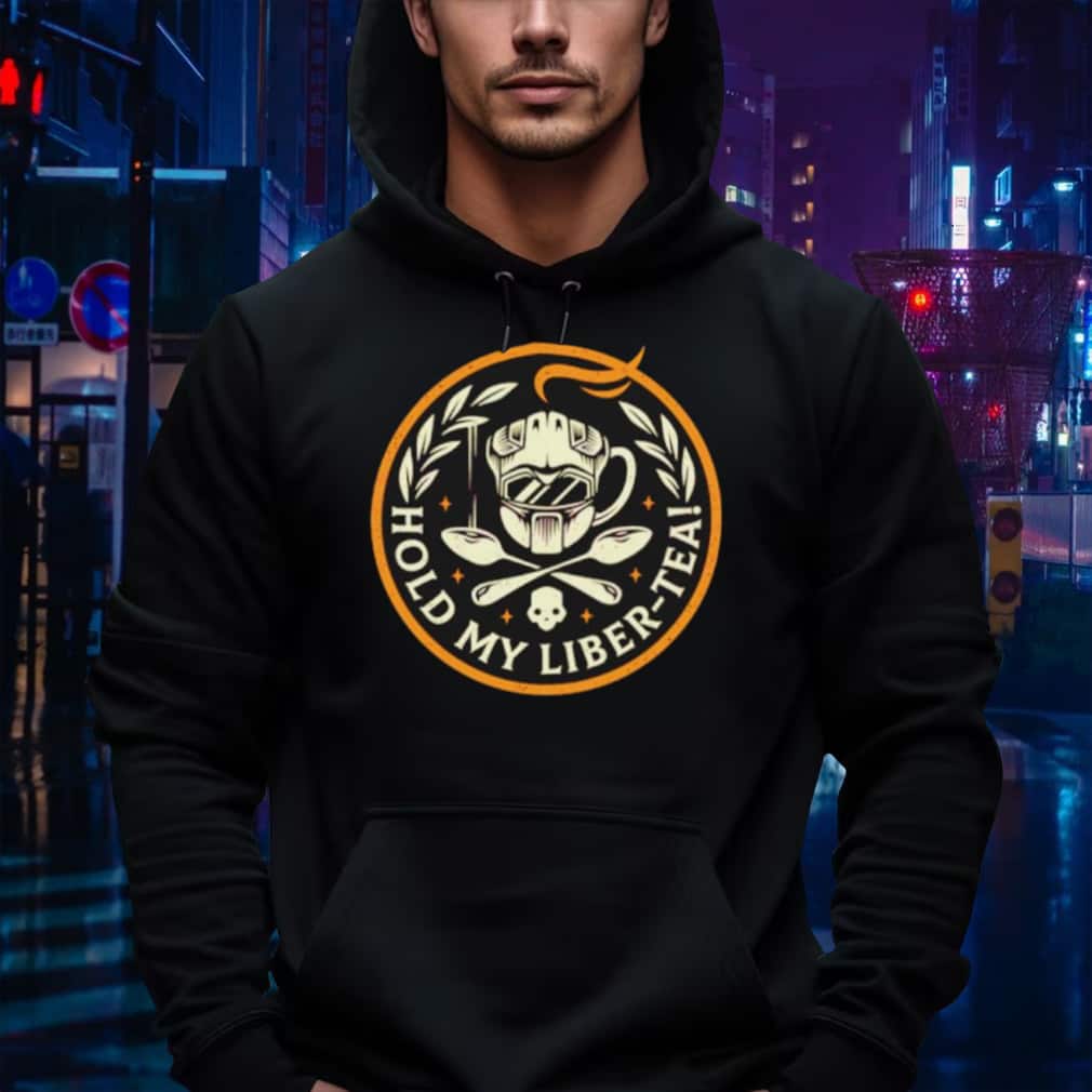 Hold My Liber Tea Helldivers Logo T-Shirt