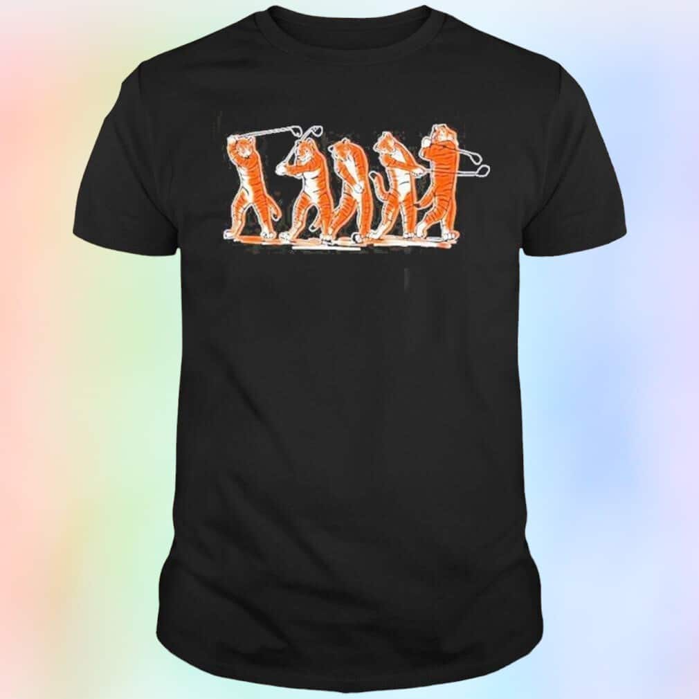 Barstool Golf Tiger Swing Tiger T-Shirt Barstool Golf Tiger Swing Tiger T-Shirt
