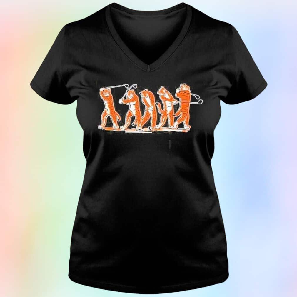 Barstool Golf Tiger Swing Tiger T-Shirt Barstool Golf Tiger Swing Tiger T-Shirt