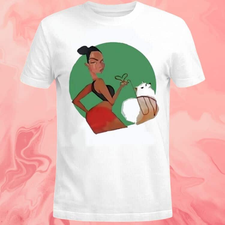 Malaika With Her Dog T-Shirt Malaika With Her Dog T-Shirt