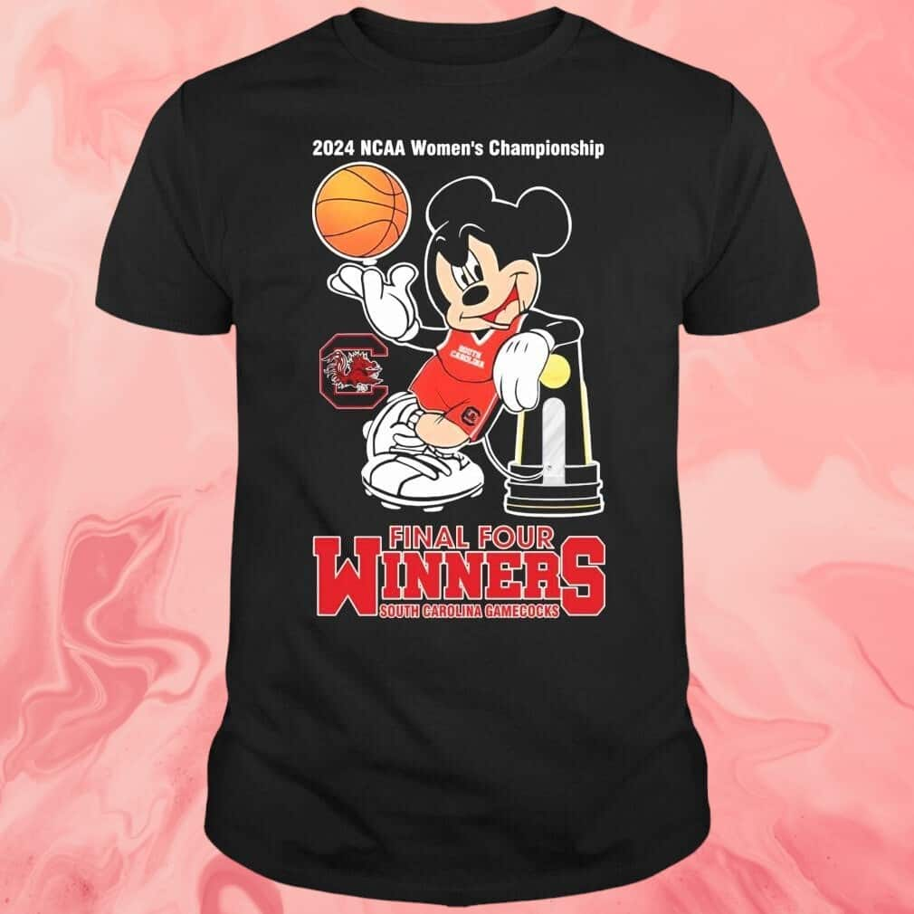 Mickey Mouse T-Shirt 2024 Ncaa Women’s Championship Final Four Winners