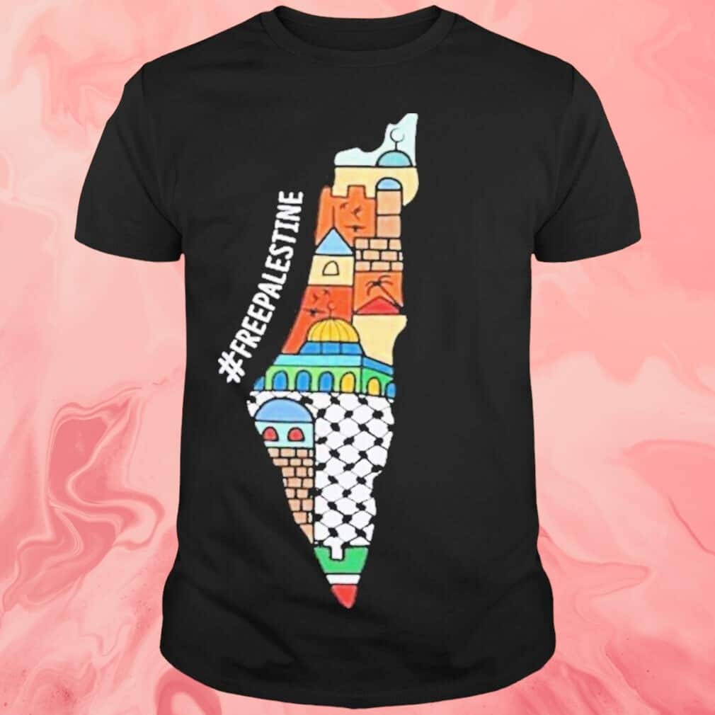 Wear It Proud Palestine Map T-Shirt Wear It Proud Palestine Map T-Shirt