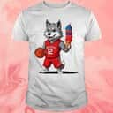 NC State Wolfpack 5 Win 5 Days Howling Cow Ice Cream T-Shirt NC State Wolfpack 5 Win 5 Days Howling Cow Ice Cream T-Shirt