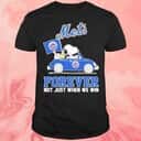 Snoopy And Woodstock On Car New York Mets T-Shirt Snoopy And Woodstock On Car New York Mets T-Shirt