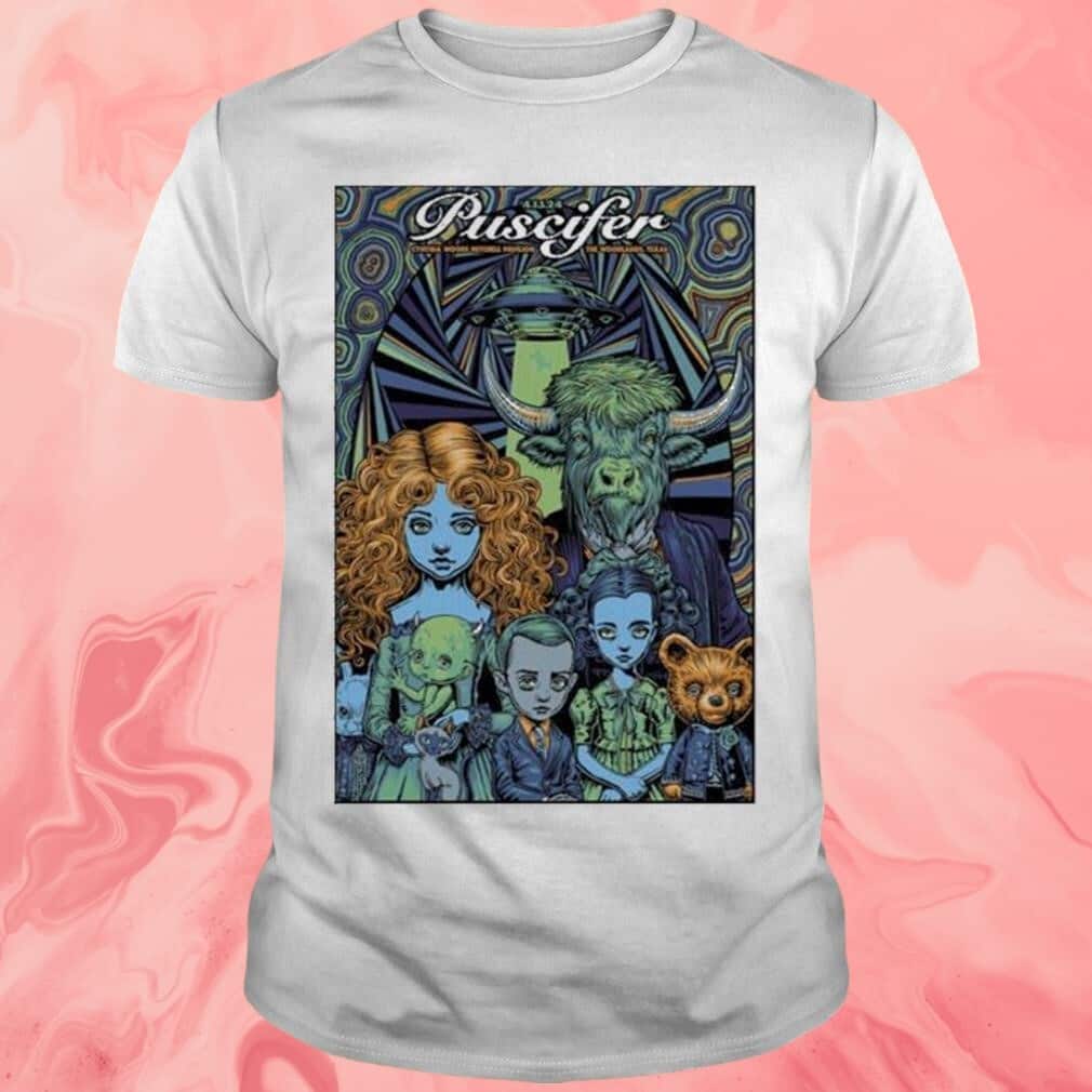 Puscifer The Woodlands Tx Poster T-Shirt Puscifer The Woodlands Tx Poster T-Shirt