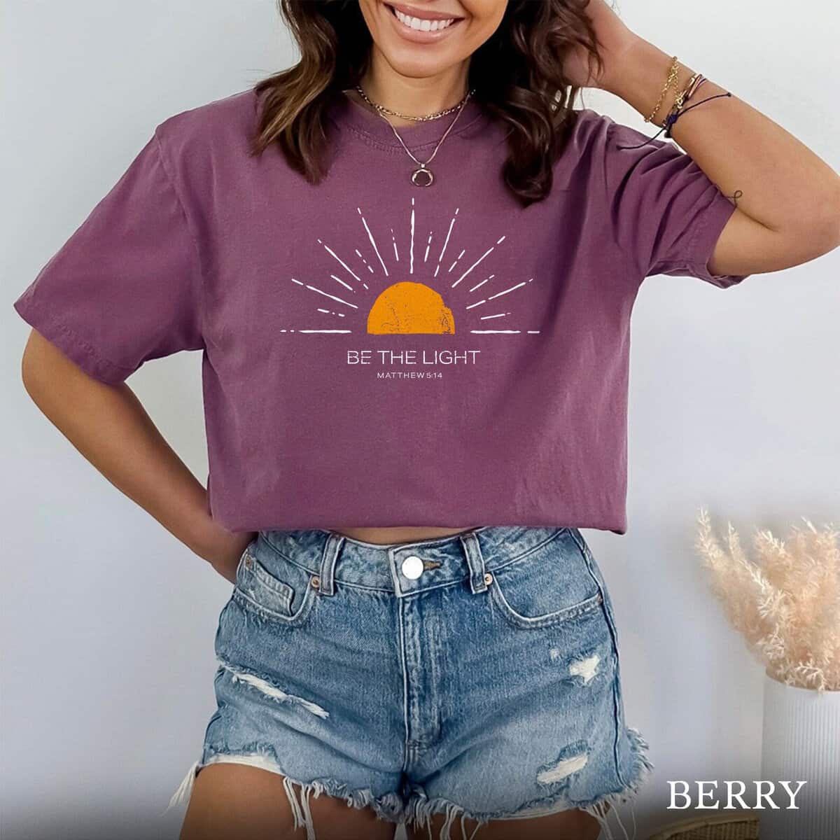 Be The Light T-Shirt Christianity Mathew Gift For Christians Be The Light T-Shirt Christianity Mathew Gift For Christians