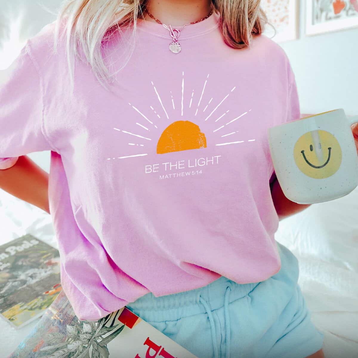 Be The Light T-Shirt Christianity Mathew Gift For Christians Be The Light T-Shirt Christianity Mathew Gift For Christians