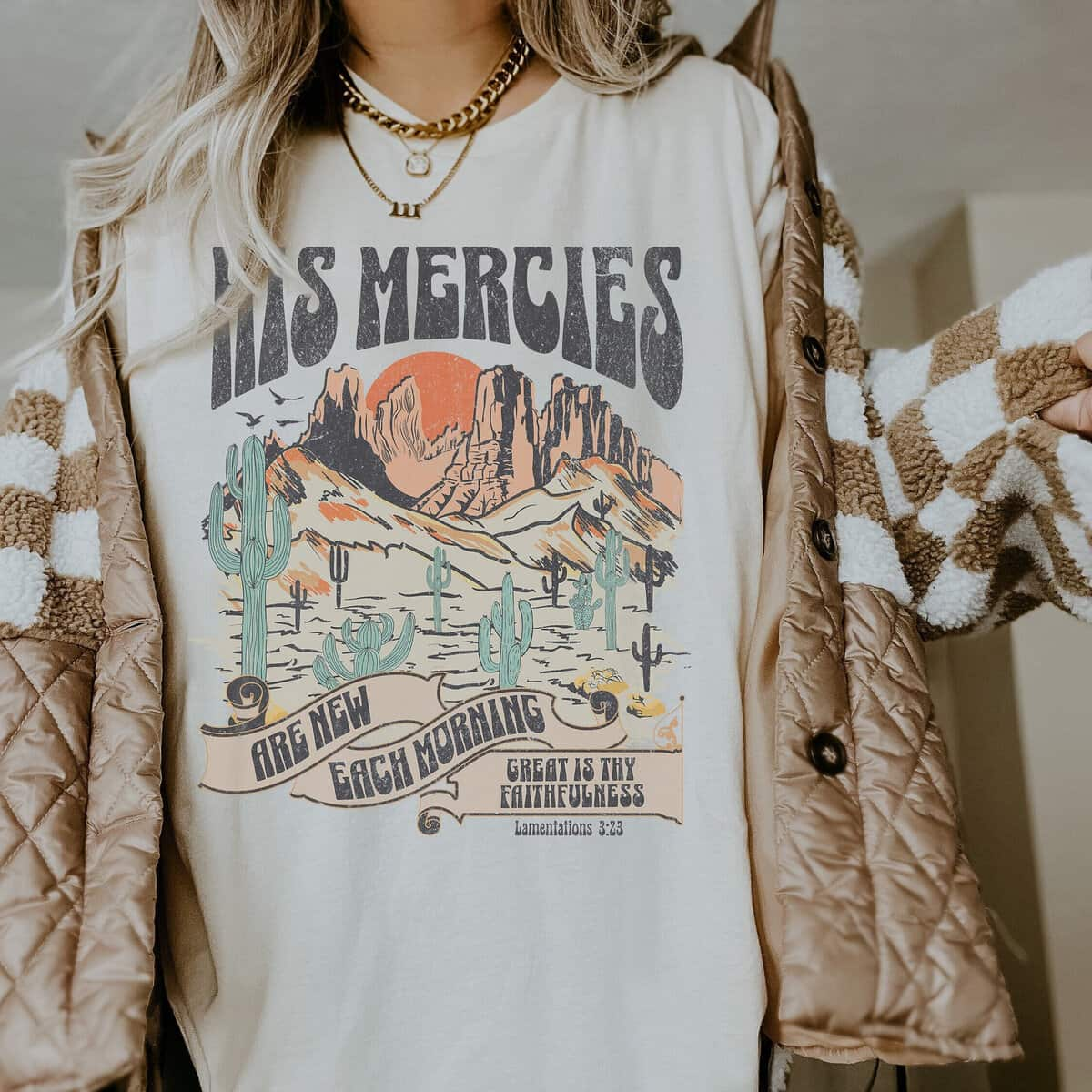 His Mercies Are New Each Morning T-Shirt Trendy Christians