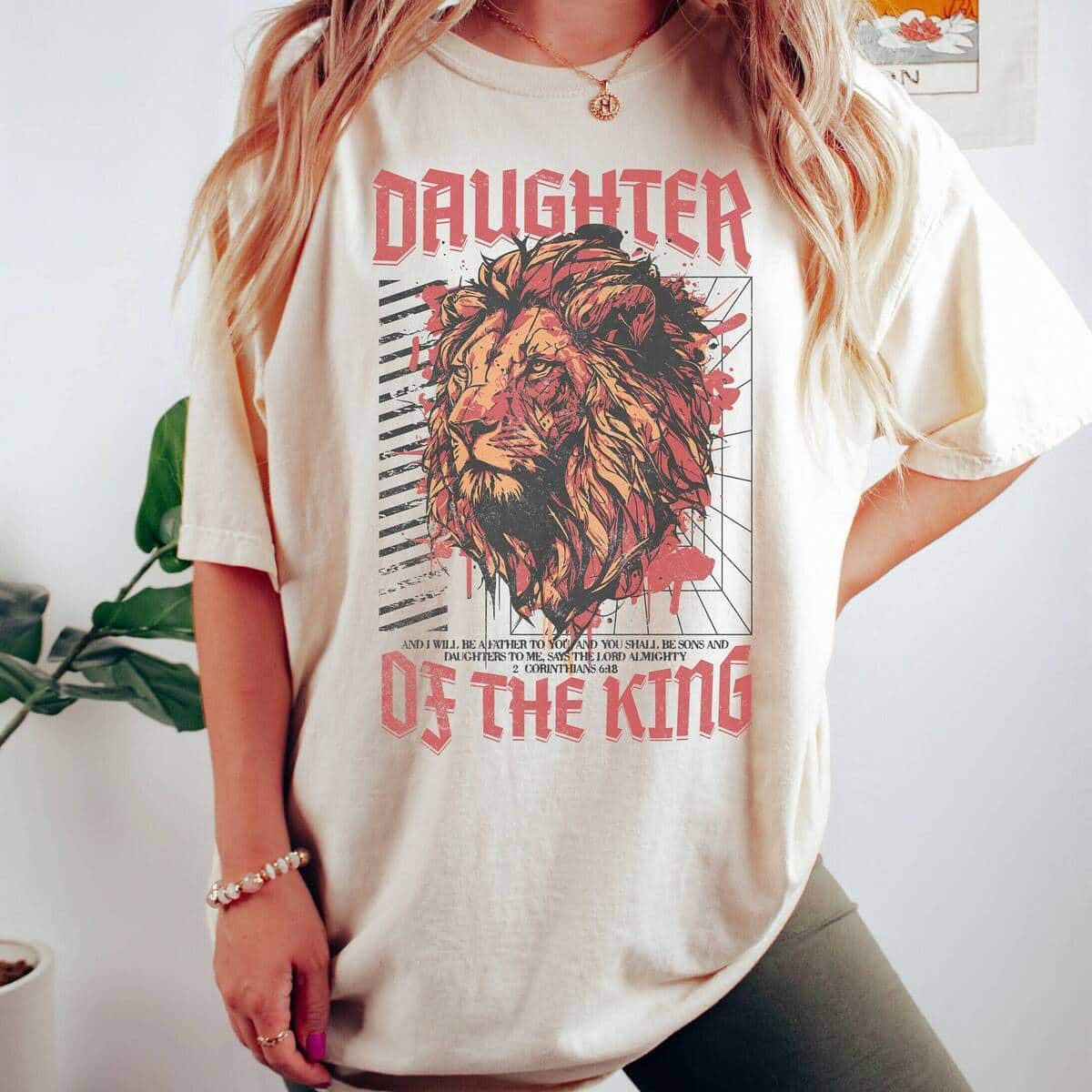 Daughter Of The King T-Shirt Christian Gift