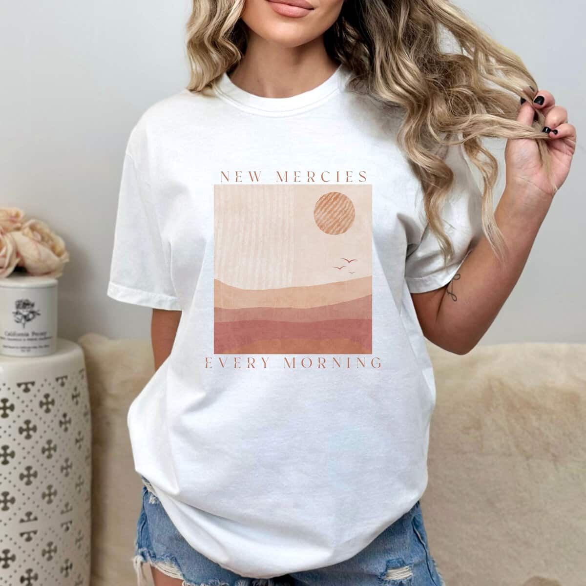 New Mercies Every Morning T-Shirt Vintage Christian Gift New Mercies Every Morning T-Shirt Vintage Christian Gift