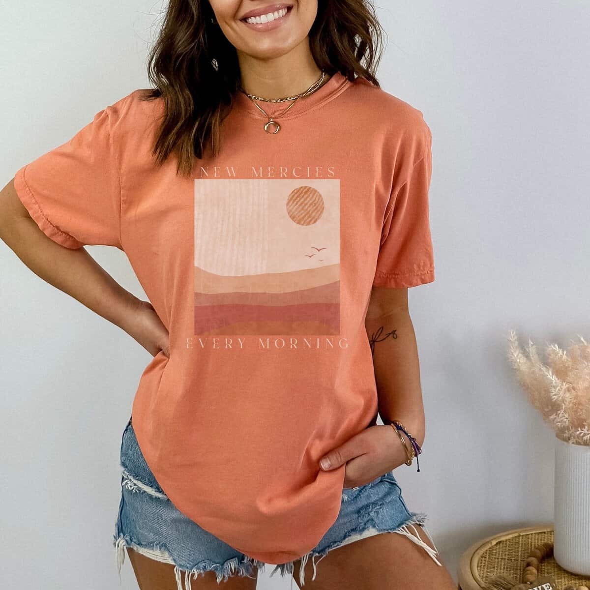 New Mercies Every Morning T-Shirt Vintage Christian Gift New Mercies Every Morning T-Shirt Vintage Christian Gift