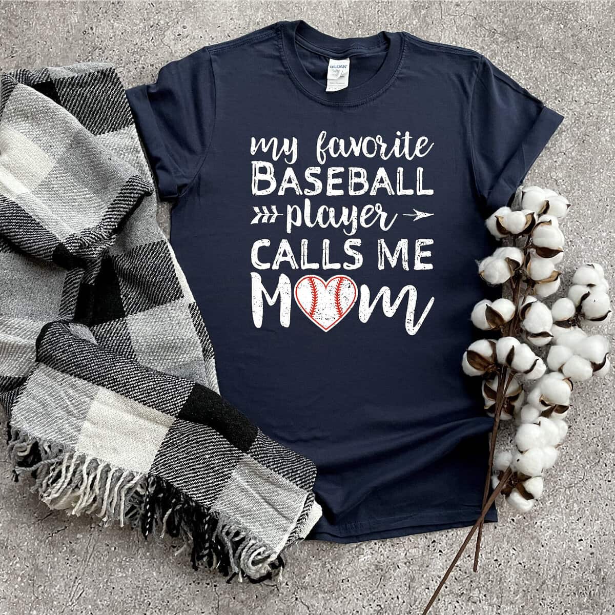 My Favorite Baseball Player Calls Me Mom T-Shirt Gift For Mom My Favorite Baseball Player Calls Me Mom T-Shirt Gift For Mom