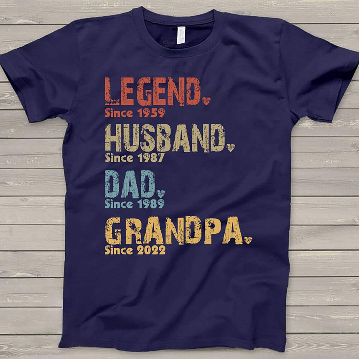 Legend Husband Dad Grandpa T-Shirt Best Gift For Papa