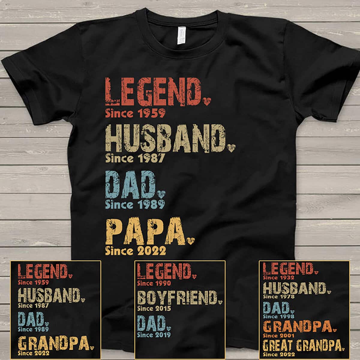 Legend Husband Dad Grandpa T-Shirt Best Gift For Papa Legend Husband Dad Grandpa T-Shirt Best Gift For Papa