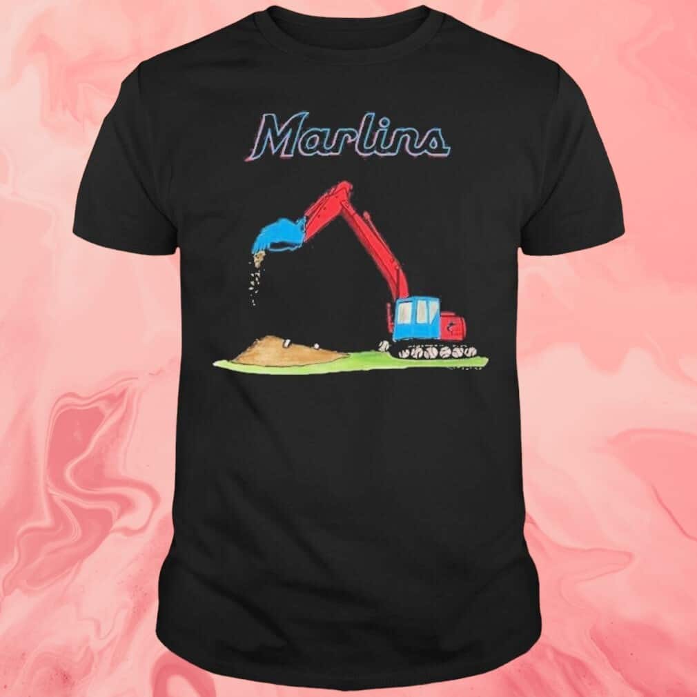 Miami Marlins Excavator Sand T-Shirt