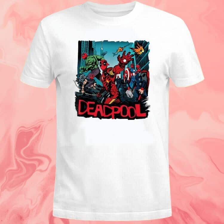 Marvel Deadpool & Wolverine Avengers T-Shirt