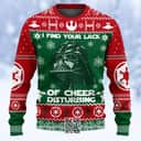 Darth Vader Ugly Christmas Sweater I Find Your Lack Of Cheer Disturbing