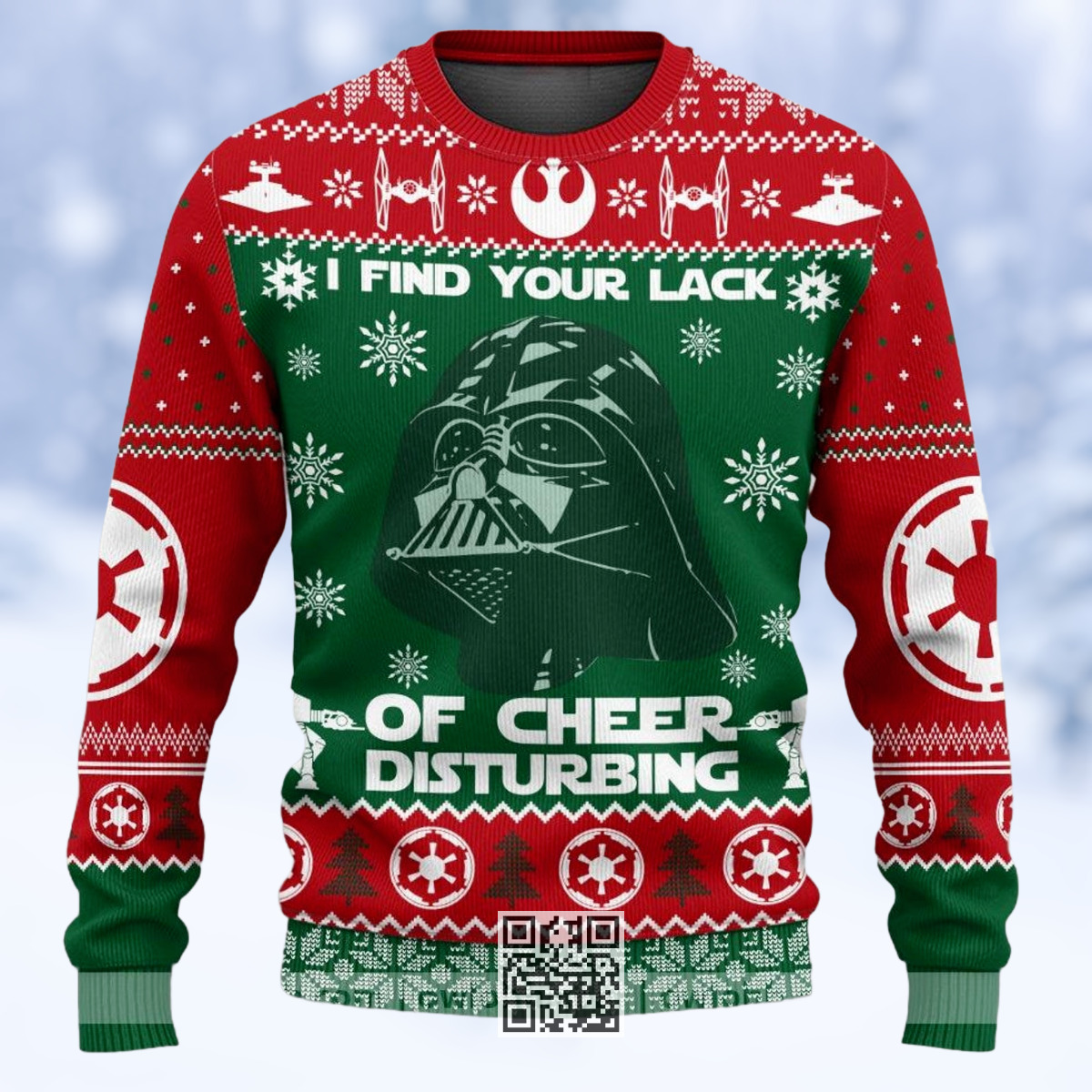 Darth Vader Ugly Christmas Sweater I Find Your Lack Of Cheer Disturbing Darth Vader Ugly Christmas Sweater I Find Your Lack Of Cheer Disturbing