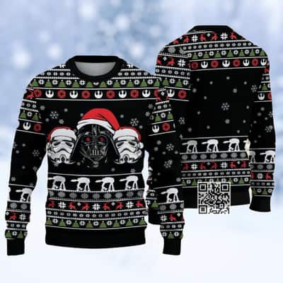 Star Wars The Mandalorian Stormtrooper Darth Vader Ugly Christmas Sweater